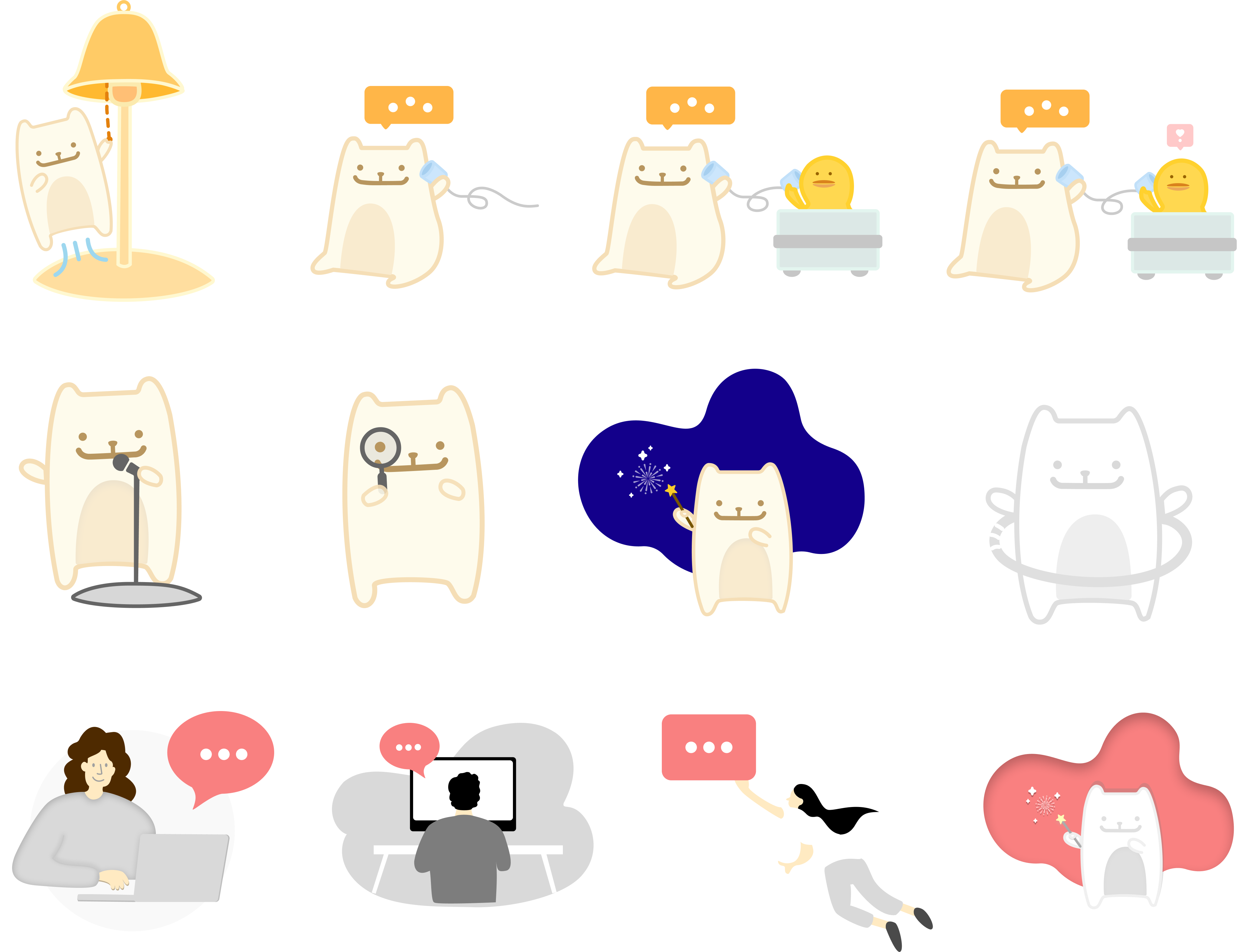 Planet Illustrations created by myself